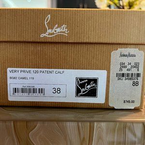 Christian Louboutin Very Prive 120 Patent Calf: BG82 Camel 119